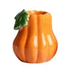 Nuevo producto transfronterizo: Portavelas de cerámica con forma de calabaza, lámpara de vela de Halloween, portavelas para insertar, portavelas de aromaterapia, pieza decorativa con un toque de alta gama