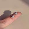 Pendientes de estrella de diamante para mujer, chapados en plata, con rosca de aguja y diamantes para dormir, con orificio para la oreja y clavo.