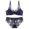 Lencería sexy de estilo francés transfronteriza, colección de verano, transparente y seductora, sujetador de encaje ultradelgado, diseñado para hacer que los pechos grandes parezcan más pequeños y prevenir la flacidez, sujetador de talla grande