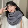 Bufanda Versátil del Fabricante para Mujer, Bufanda de Lana Tejida para Otoño e Invierno, Color Sólido, Protector de Cuello Cálido, Protección contra el Frío Normcore, Estilo Normcore