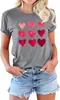 Tallas Europeas Transfronterizas Camisetas Gráficas para Mujer Día de San Valentín Manga Corta