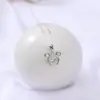 Pequeño collar inteligente de plata de ley s925 con dibujos animados de Mickey Mouse y diamantes brillantes, moda simple para niños, primera generación de cabello