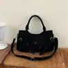 Bolso de ante retro de gran capacidad para debajo del brazo para mujer 2026 nuevo bolso cruzado de otoño e invierno estilo coreano bolso de un solo hombro para el día a día