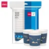Copo de Papel de Camada Dupla Deli 19215 (280 ml) (Azul) (50 partes/saco) Caneca de Café Antiescaldante Caneca de Chá Doméstica