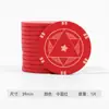 Fichas Cerámicas de Texas Hold'Em de 39mm Nueva Tarjeta de Puntuación para Sala de Ajedrez y Cartas con Valor Facial y Sin Fichas Diseño de Grado Profesional Color