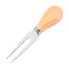 Cuchillo y tenedor para queso de acero inoxidable con mango de madera, juego de 4 piezas, mini cuchillo para mantequilla, cuchillo para pastel, cortador de mantequilla, juego de cuchillos para queso
