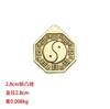 Espejo Bagua de latón puro, espejo convexo para el hogar, espejo cóncavo Jiugong Taiji, espejo colgante para puerta del hogar, espejo Bagua con pez Yin y Yang.