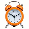 Reloj despertador de metal al por mayor de 5 cm, lindo y creativo, pequeño, para estudiantes y niños, con esfera de reloj intercambiable y logotipo, reloj de cuarzo