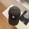 Gorra Verde con Letra R para Mujer ins Marca Trendy Nicho Cabeza Grande Cara Pequeña Sombrero de Copa Blanda Verano Gorra de Béisbol para Hombre