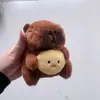 Celebridad de internet lindo capibara capibara colgante peluche juguete muñeca bolsa colgante llavero Muñeca Muñeca