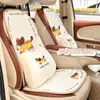 Almohada para Reposacabezas y Lumbar de Coche de Seda de Hielo Azul con Espuma de Memoria, Cojín Lindo de Dibujos Animados para Soporte Lumbar de Coche, Almohada Cómoda para Coche