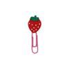 Marcapáginas de fruta transfronterizo, nuevo y popular, con dibujos de arcoíris, bonito alfiler de PVC con pegamento suave, accesorio para papel con pegamento.