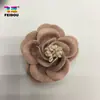 Acessórios de cabelo flor de couro estilo coreano DIY bolsa de tecido tridimensional flor Flor peça de flor flor couro sintético de microfibra