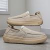 Zapatos de Tela para Hombre 2025 Nuevos de Verano Slip-On Slip-Ons Simples Ligeros Zapatos Casuales Suela Suave Zapatos de Tela de Seda de Hielo para Hombre