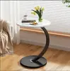 Mesa Redonda Pequeña de Moda, Mesa de Café Móvil, Mesa Lateral para Sofá de Sala de Estar, Mesita de Noche de Dormitorio, Mesa de Café Pequeña