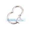 Acessórios para joias DIY mosquetão de parafuso micro-incrustado de cobre puro fivela ajustável para pulseira e colar