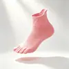 Calcetines Casuales Transpirables de Cinco Dedos para Hombres y Mujeres Antibacterianos Desodorantes 100% Algodón Calcetin de Cinco Dedos Fabricante Venta al por Mayor