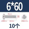 Tornillo de cabeza plana con bisel cruzado biselado de acero inoxidable 304, tornillo de bisel alargado para muebles M6