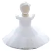 Vestidos de Niña Amazon, Vestidos para Primer Cumpleaños y Bautizo, Vestidos de Princesa al por Mayor, Mangas Cortas Volantes, Vestidos de Malla para Pastel con Adorno para la Cabeza