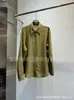 Show Otoño e Invierno 2025 Nueva Versátil Casual de Alta Gama Transpirable Lana Cachemir Camisa de Manga Larga con Solapa