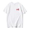 Camiseta de algodón blanco de verano National Tide 200 g CVC de China, de manga corta para hombre y mujer, y de media manga para hombre y mujer.