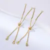 Cadena de Extensión para Pulsera de Oro Laminado 18K Accesorios Cadena de Extensión Cadena de Acabado para Pulsera de Collar DIY Telescópica Ajustable Accesorios