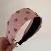 Diadema Ancha de Tela Simple de Alta Gama con Estrella, Diadema Alta para la Cabeza, Diseño con Sentido para Lavado Facial, Accesorios para el Cabello de Estilo Coreano de Nicho para Mujeres