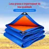 Atacado do Fabricante Lona Azul Laranja Impermeável à Prova de Sol e Chuva Lona de Plástico PE Toldo Externo à Prova de Sol e Chuva