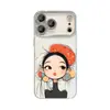 Funda para Teléfono Iphone15 Hat Girl con Pulsera Adecuada para Apple 17Pm Dibujos Animados 16 Linda 18 Cubierta Protectora 13