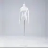 Accesorios para Maquetas de Vestidos de Novia, Escaparate de Tienda de Ropa Femenina, Maniquí de Cuerpo Entero Blanco y Negro, Soporte de Exhibición para Vestidos