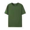 Camiseta de Algodón Puro Personalizada 220g Camiseta de Hombro Caído de Media Manga para Hombre, Camiseta de Manga Corta con Cuello Redondo de Color Sólido para Hombre con Impresión de Logo Personalizado