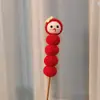 Pequeño Ramo de Flores Rojas para el Día de San Valentín, un Regalo Creativo Tejido a Mano de Lana, Producto Terminado, Pieza Única para Ti