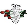 Europa y Estados Unidos broche de colección con forma de corazón visceral de hueso caliente insignia de ambiente divertido de Halloween accesorios de traje