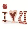 Artesanías de Madera Transfronterizas Más Vendidas para Bodas, Decoraciones de Mesa de Madera con Temática de Amor para el Día de San Valentín, Artesanías de Madera DIY de Escritorio para el Día de San Valentín
