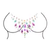 Venda Quente Transfronteiriça Adesivos de Diamante para Seios em Acrílico Adesivos Sexy para Seios Moda Europeia e Americana Balada Carnaval Adesivos Corporais Atacado
