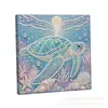 Acessórios de pintura de diamante mais vendidos em todo o mundo: Adesivos de diamante 5D irregulares para DIY com designs de animais marinhos para decoração de interiores, pintura de pérolas