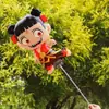 Globo de Película de Aluminio de Dibujos Animados Niño Demonio Nezha Niños Ao Bing Ambiente de Puesto de Mercado Nocturno Helio Flotante Aire Clip de Papel de Aluminio Globo