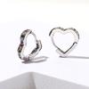 Nuevos aretes pequeños europeos y americanos de 10 mm con forma de anillo de diamantes cuadrados de circonita cúbica CZ, aretes pequeños para mujer, bohemios, oro rosa, plata