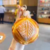 Brinquedo de Comida Simulada Chaveiro de Pão PU Pingente de Mochila Criativo Chaveiro de Carro Decoração de Bolsa Pequeno Presente de Panificação