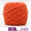Touca para secar cabelo tecida à mão 3 fios de lã coral fleece fio de toalha meio aveludado bordado de bebê material bolsa fio