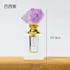 Botella de Perfume de Cristal Natural Botella Dispensadora de Vidrio Estilo de Lujo Accesible y Elegante Botella Dispensadora de Piedra Cruda de Cristal Botella Sellada
