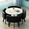 Mesa y Sillas Modernas Simples de Redes Sociales para Negociaciones de Negocios Set de Sillas Mesa Redonda Pequeña para Reuniones de Invitados de Recepción Informal Mesa de Comedor para Tienda de Té de Leche