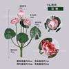 Simulação transfronteiriça lótus flor de lótus folha de lótus lótus Buda flor frontal estilo pastoral chinês salão de Buda flor decorativa fornecimento direto da fábrica