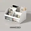 Caja de almacenamiento para estudiantes, mueble organizador de escritorio simple tipo cajón transparente, organizador de escritorio para papelería, organizador para artículos varios y accesorios para el cabello