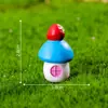 Paisagem em miniatura, casa de cogumelo de desenho animado criativa e fofa, acessórios de decoração DIY para paisagismo de jardim, ornamentos em miniatura