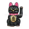 Sello de Bendición Solar Automático de 6 pulgadas con Movimiento de Mano Gato de la Suerte Flor Adorno de Moda Manualidad Decorativa