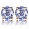 Ebay Mais Vendidos Fábrica Direto Brincos Redondos Hiphop Hip Hop Banhado a Ouro Micro Zircônia 6mm Brincos Universais