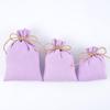 Bolsa de regalo de algodón sin cordón, nueva, con cuerda de cáñamo, para guardar joyas, anillos y cosméticos, pequeña.