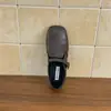 Sapatos Femininos de Couro Planos Slip-On Corte Profundo Estilo Coreano, Versáteis para o Outono de 2026, Mocassins Retro com Bico Quadrado e Solado Macio