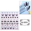 Zhengxiang transfronterizo 2023 pegatinas para uñas relieve 5D Halloween Navidad niños europeos y americanos pegatinas para uñas personalizadas venta al por mayor
